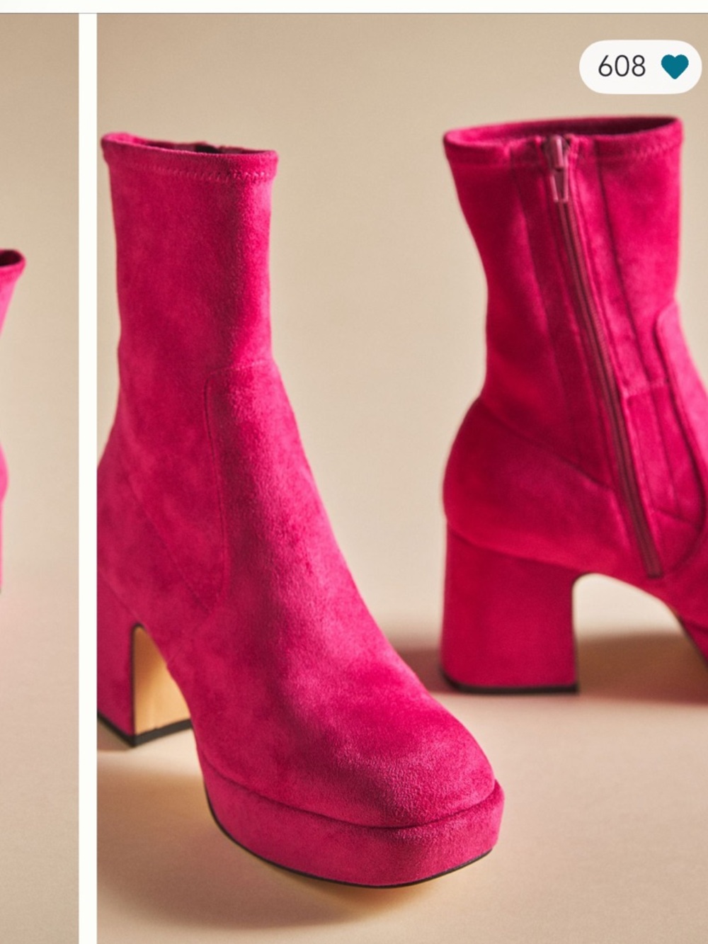 Silent D Otto Booties – Hot Pink | Size 8–8.5 / EU 39